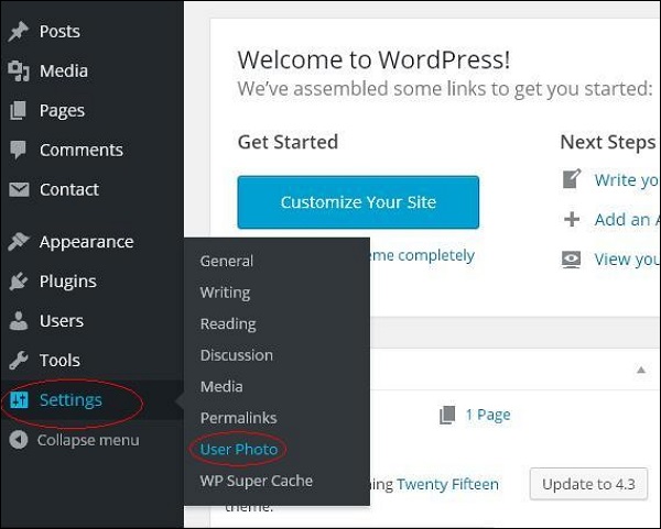 WordPress 用户照片